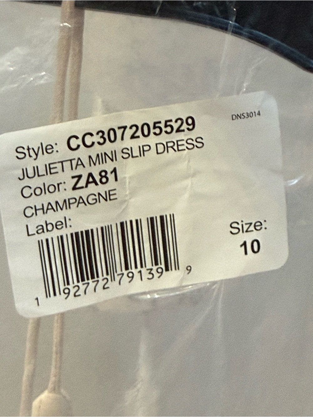 Alice + Olivia Champagne Satin Slip Dress - Picture 5 of 5